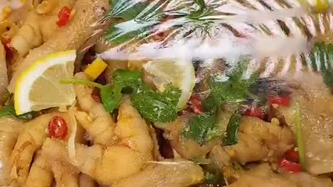 Make lemon chicken feet by yourself