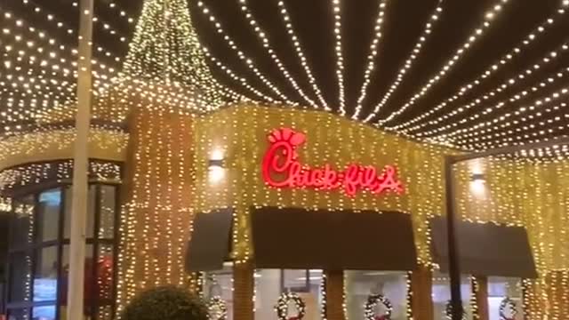 Chick-fil-A Christmas Lights