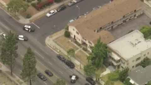 LAPD in pursuit of two suspects.