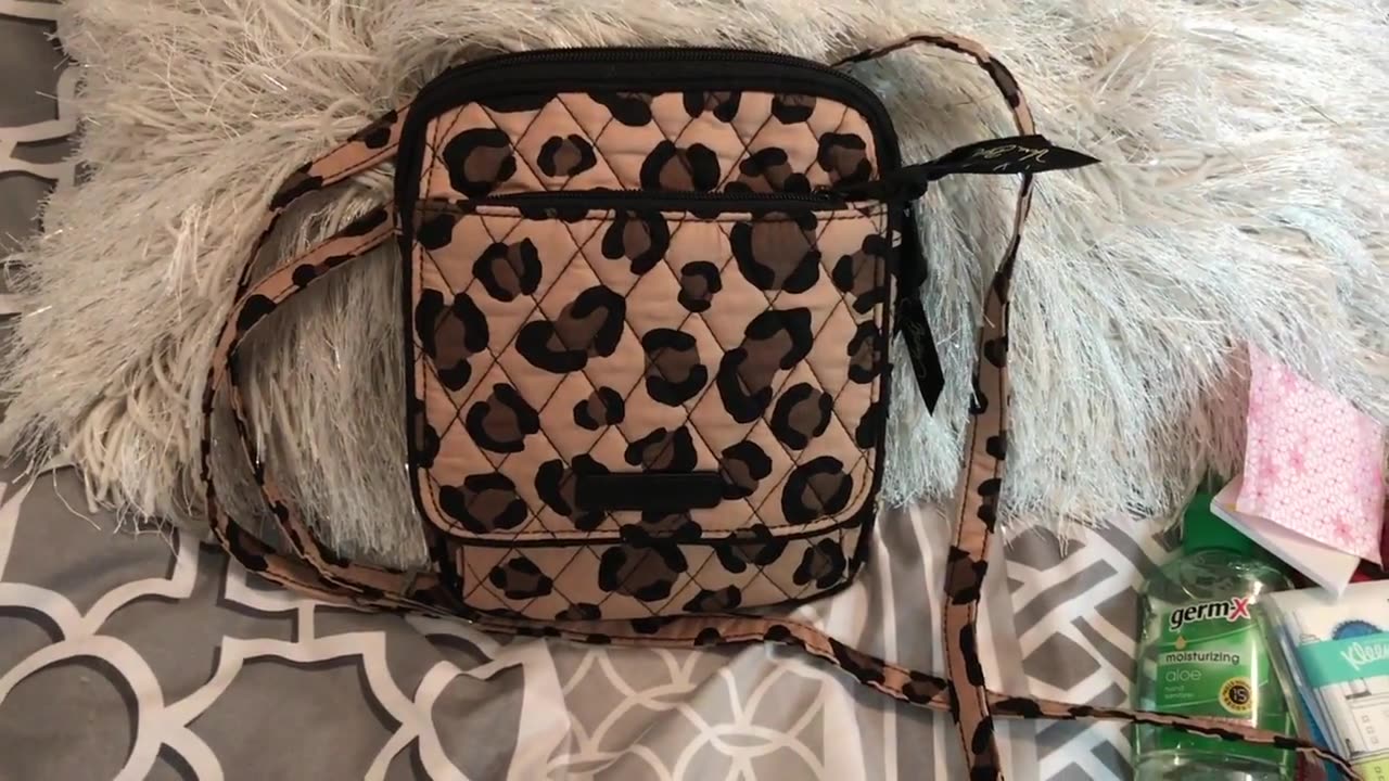 Vera Bradley Mini Hipster what's in my bag crossbody purse & review