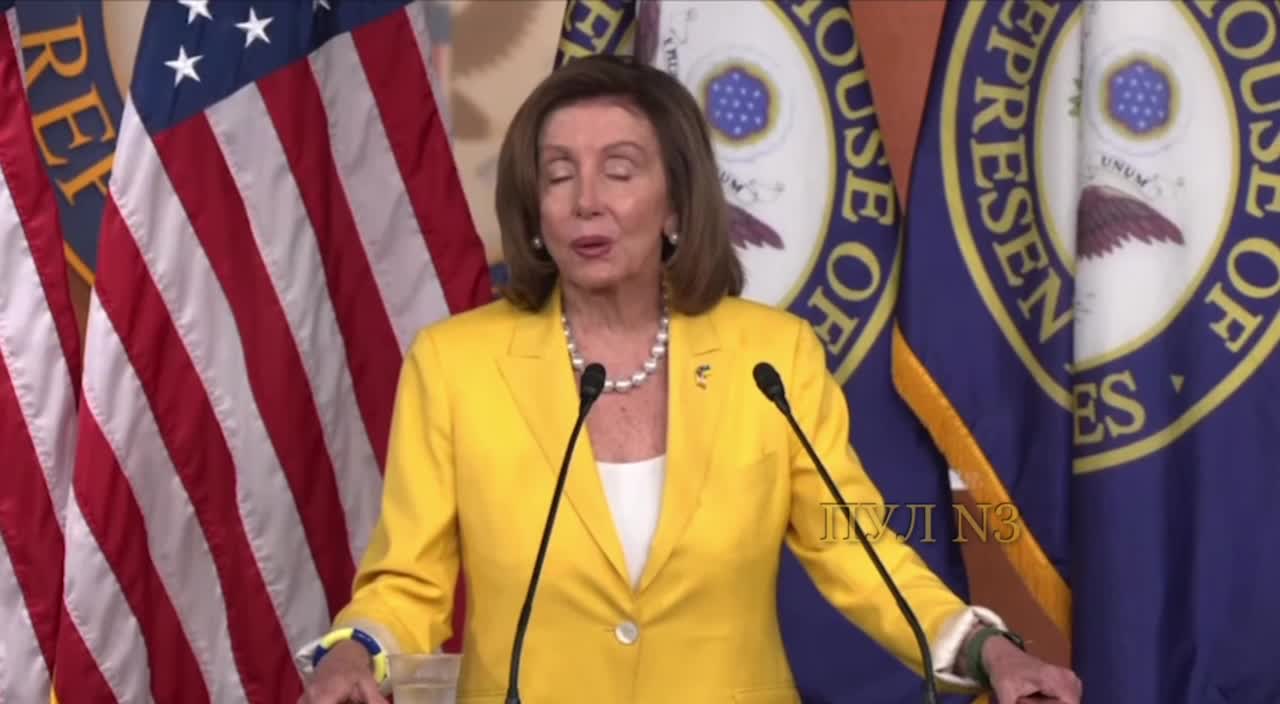 Drunk Pelosi making no sense in describing the US economic catastrophe