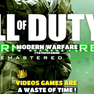 VIDEOGAMES ARE A WASTE OF TIME