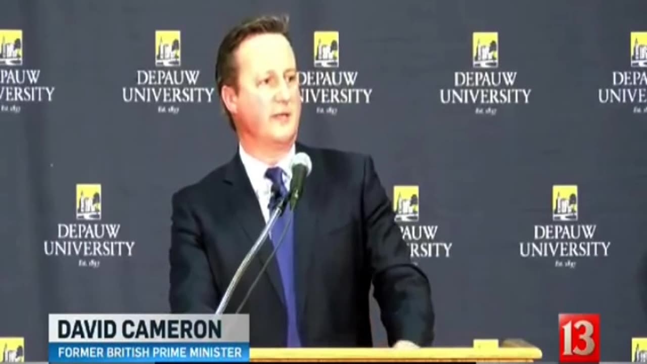 December 8 & 9, 2016 - WTHR & Indy Star Coverage of David Cameron at DePauw University