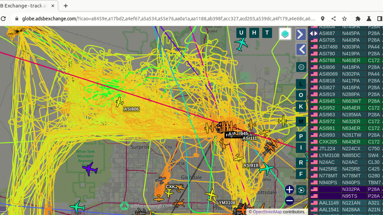 LYM3108 aka N885DC again gang bangin from KPHX - Feb 15th 2024 -