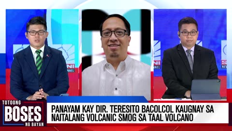 Panayam kay Dir. Teresito Bacolcol kaugnay sa naitalang volcanic smog sa Taal Volcano