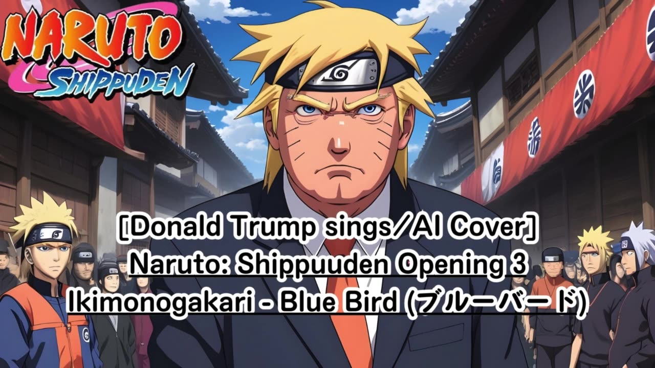 [Donald Trump sings/AI Cover] Naruto:Shippuden Opening 3 Ikimono-Gakari - Blue Bird