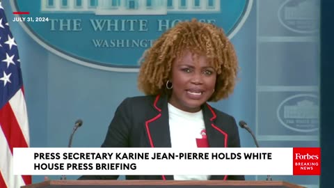 Karine Jean-Pierre Asked For Biden’s Reaction To ‘Strong Initial Enthusiasm’ For Harris’s 2024 Bid