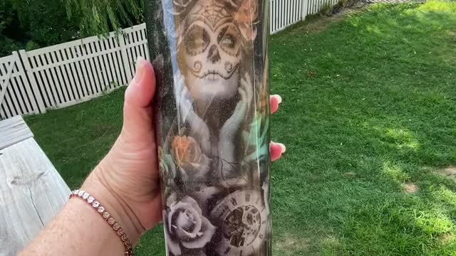 30 oz skinny sugar skull tumbler