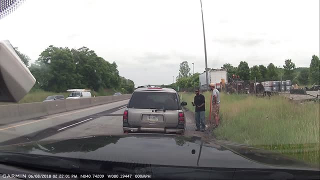 Pipe Impales Windscreen After Falling from Truck