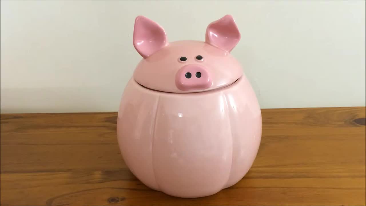 Talking Pig Cookie Jar