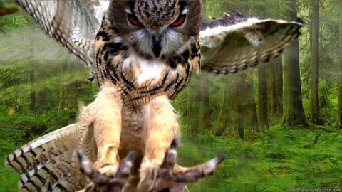 Magnificent owl