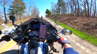 Rodney and I ride our Harleys through Jefferson County, MO. to the Terrace in 4k (P1/3)