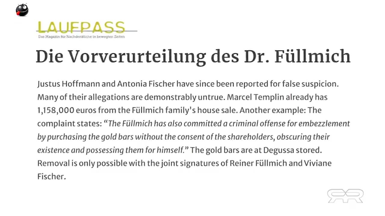 The Illegal Kidnapping And Persecution Of Reiner Fuellmich