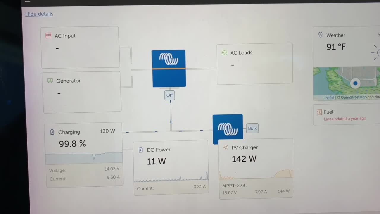 No difference running AC at 74°