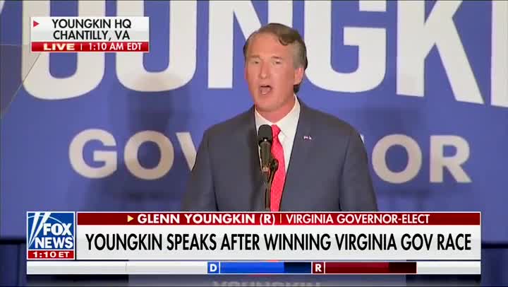 Youngkin Says ‘Transformation Will Start from Day One’ in Victory Speech