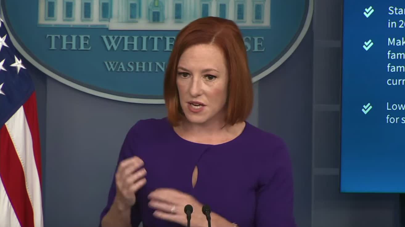 Psaki says the Build Back Better agenda will "ease inflationary pressure"