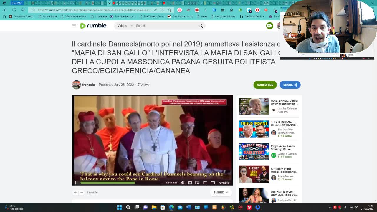 Parliamo della MAFIA DI SAN GALLO,MASSONERIA ECCLESIASTICA e del FALSO CONCLAVE DEL 2013 L'ERETICO BERGOGLIO ANTICRISTO è UN MASSONE SATANISTA DELLA CUPOLA MASSONICA PAGANA GESUITA POLITEISTA GRECO/EGIZIA/FENICIA/CANANEA