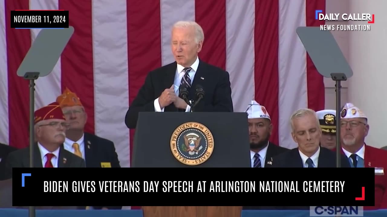 Biden's Veterans Day Speech at Arlington National Cemetery