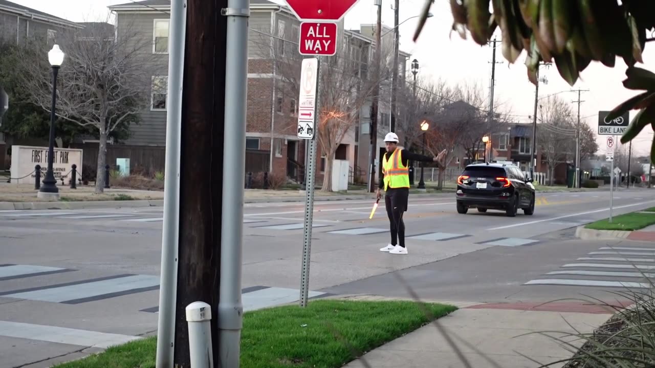 Fake Traffic Control Guard PRANK