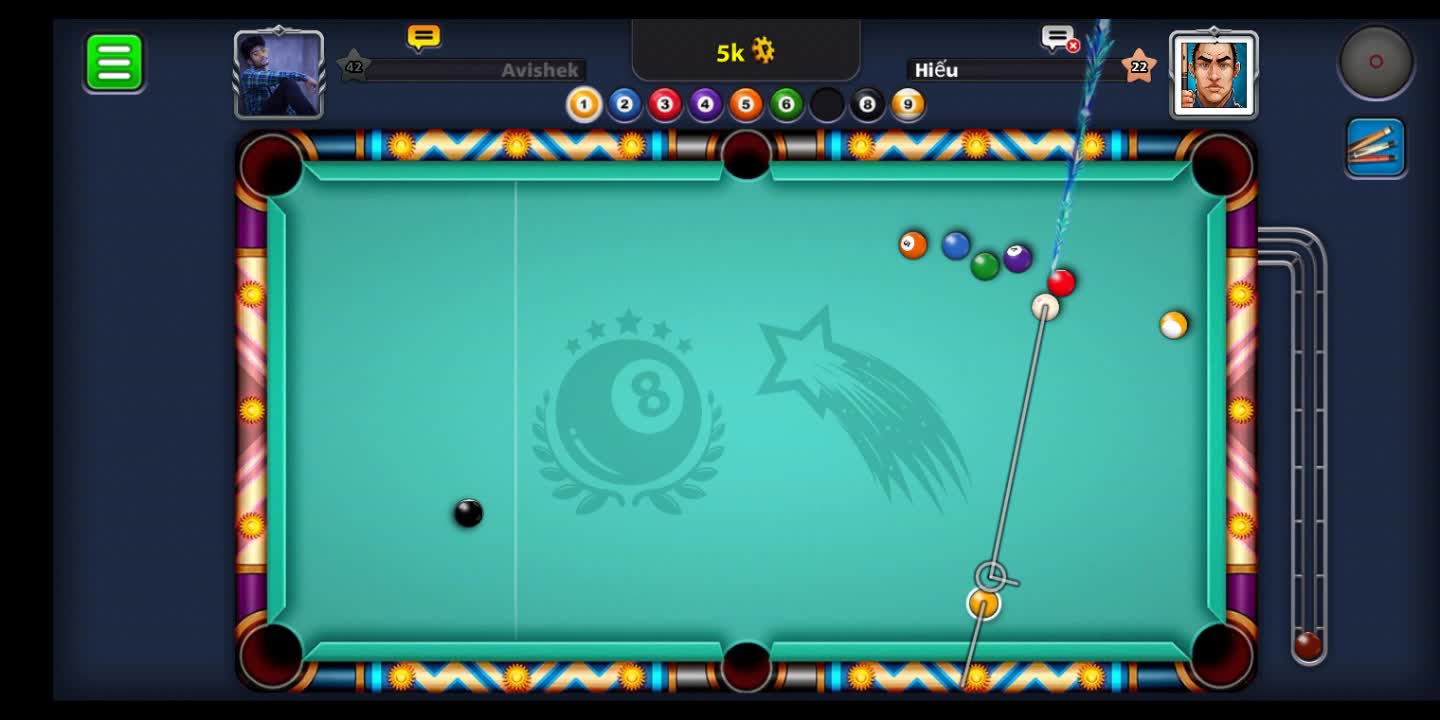 8 ball pool inteligent idea😜😎