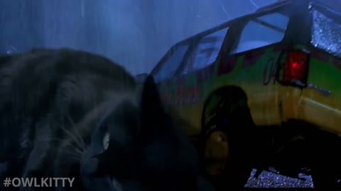 Cat in Jurassic park