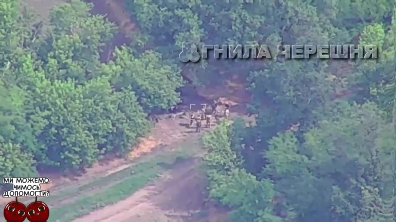 Artillery strike with HIMARS MLRS on enemy forces gathering near the village