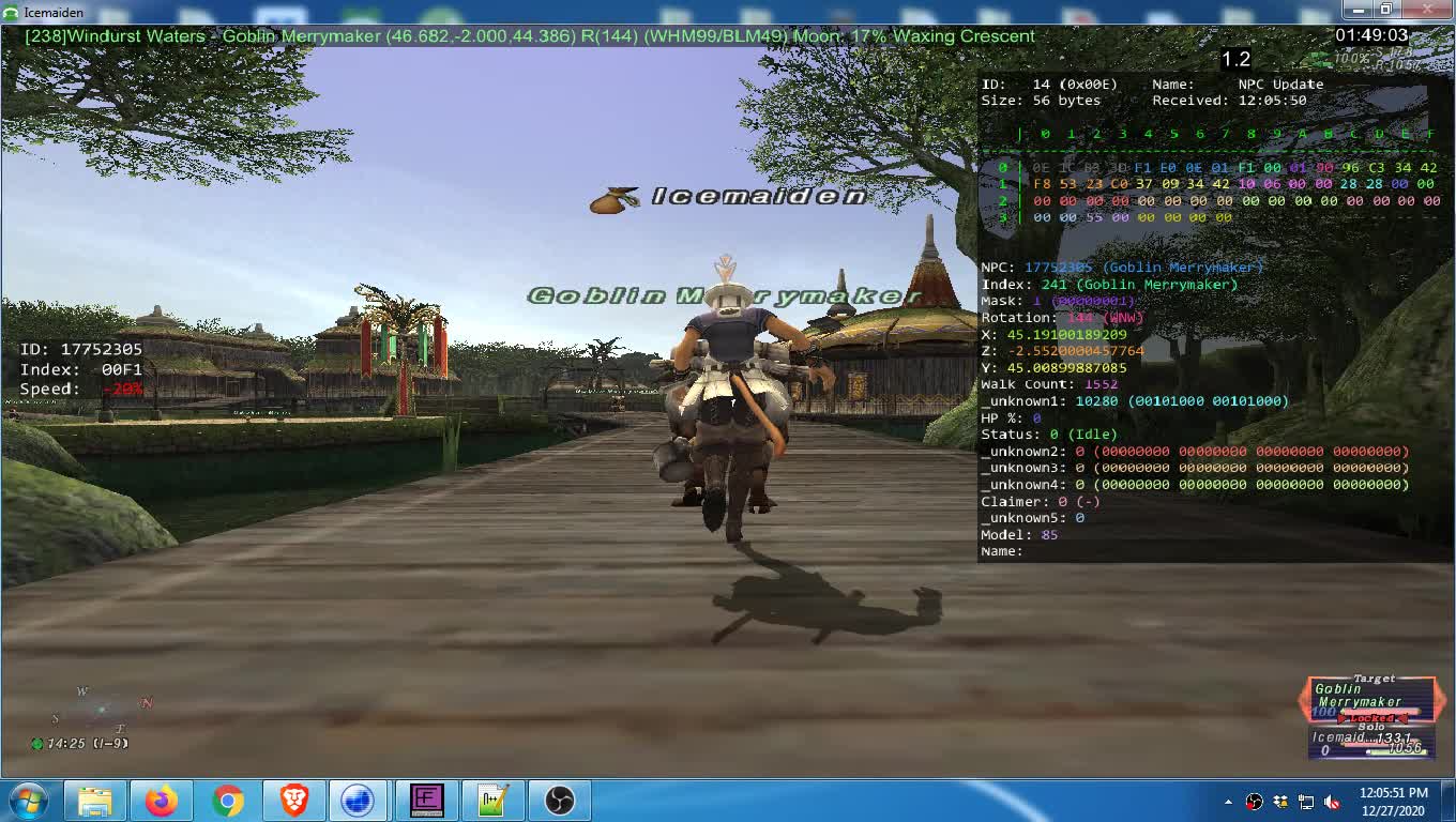Windy Waters - NPC[Goblin Merrymaker] Misc Pathing