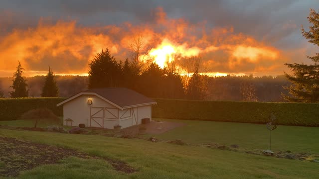 Amazing sunset west coast