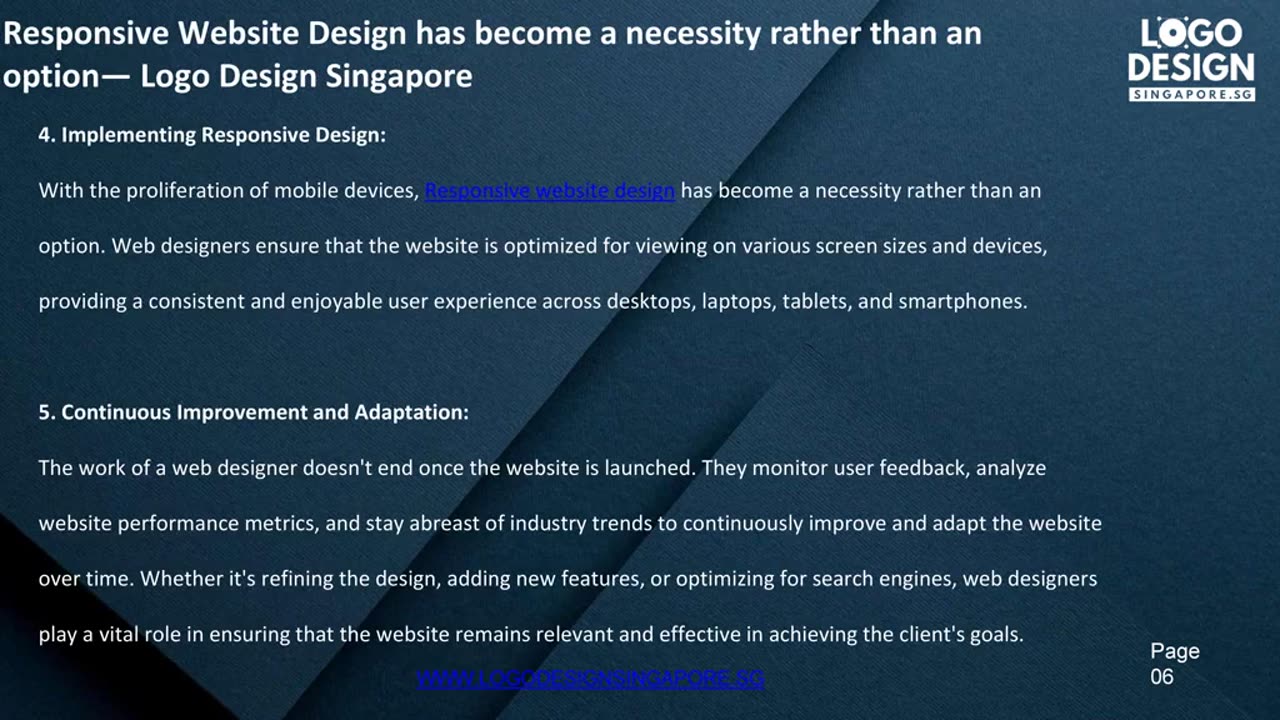 Responsive Website Design has become a necessity rather than an option — Logo Design Singapore