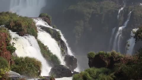 Very Relaxing 1Hour Video of LARGE Waterfall, Nice to Sleep, dvk