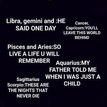 zodiac signs