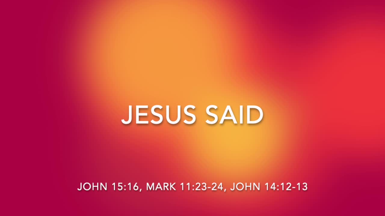 JESUS SAID - [SONGS OF PROVISION COLLECTION]