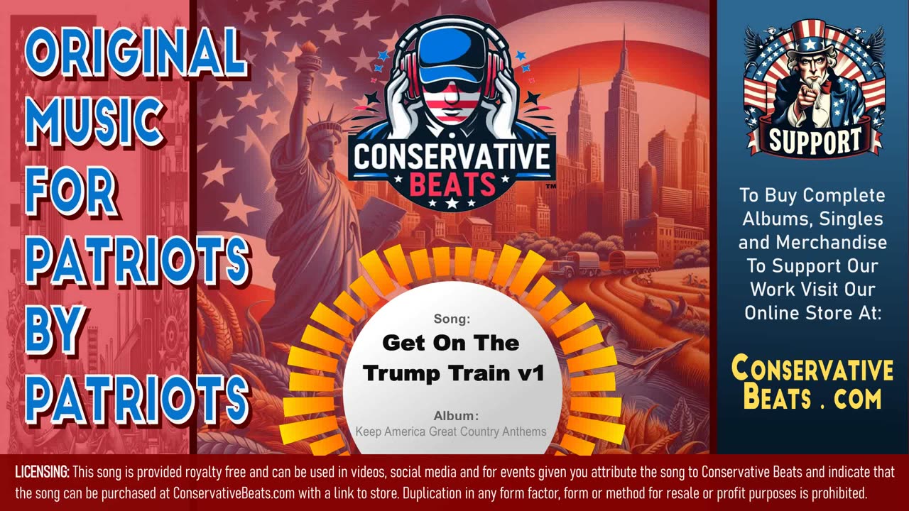 Conservative Beats - Album: Keep America Great Country Anthems - Get on the Trump Train (Version 1)