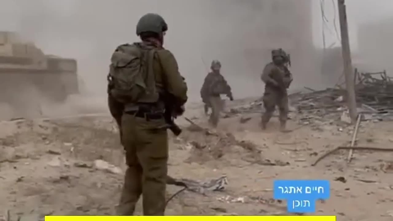 ##Father and son meet on the front line in Gaza- defending together the State of Israel 🇮🇱 israel