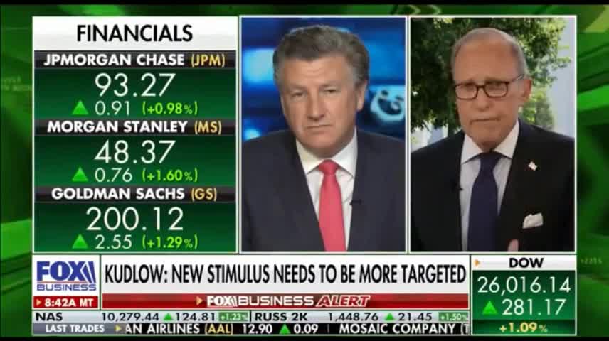 Kudlow previews 'large scale' coronavirus stimulus package