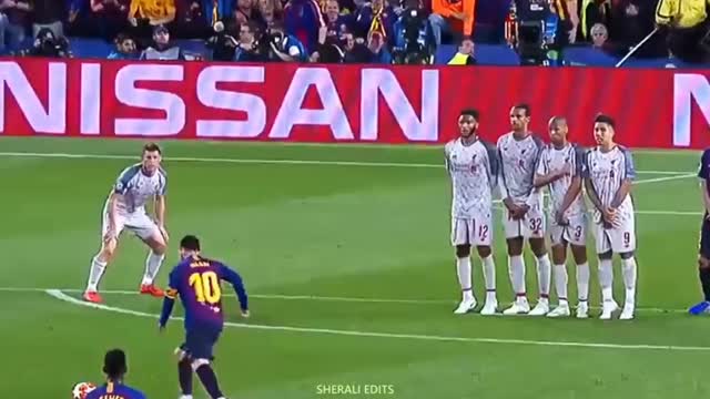 Messi freekick😍🤩🤩