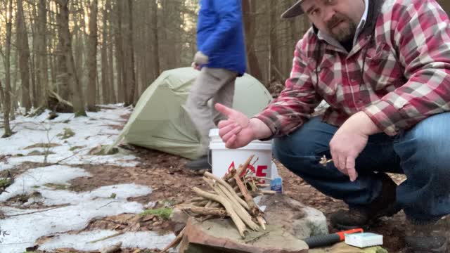 Five Day Thru Hike on the Baker Trail - Video 13 Making Camp for the first night