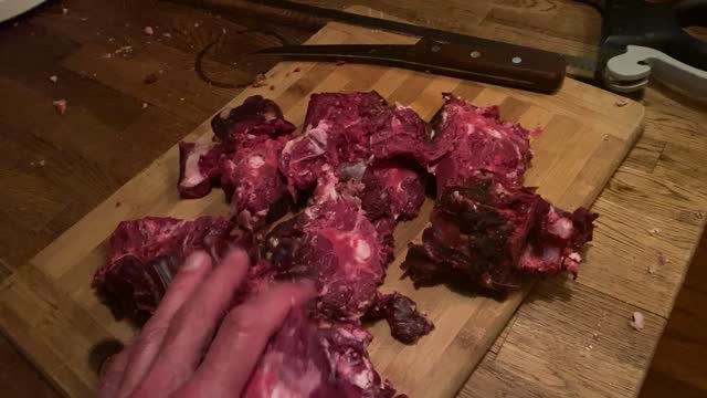 Wild Deer Neck Meat and Bone Broth