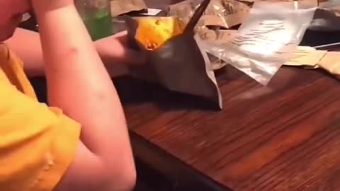 Boy Cries Because Dad Forced Him To Eat A MRE