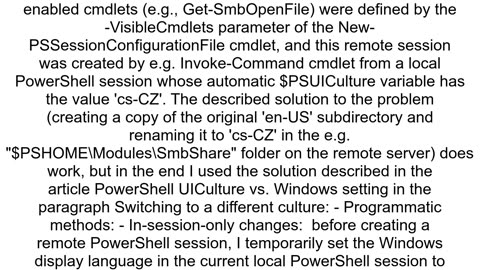 SmbShare the module could not be loaded