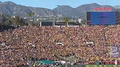 Rose Bowl Today - Stealth Bomber Flyover