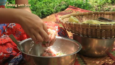 Yummy Bitter Gourd Stuff Pork Recipe - Bitter Gourd Stuff Cooking