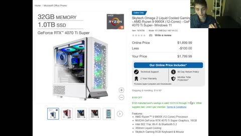 The Best Gaming PC In 2024 For Less Than $2,000 Revealed (Skytech Omega 2 Gaming Desktop)