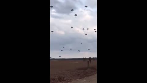 Terrifying moment Sky driver parachute open at last videos