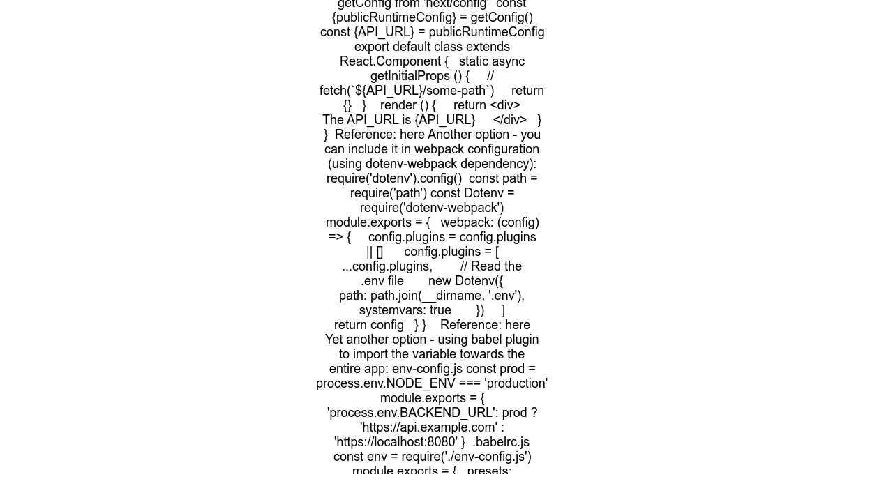 Next.js pass NODE_ENV to client