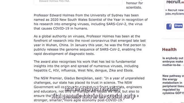 Renowned Virologists ADMITS TO MISLEADING public about Covid, at CCP's request.