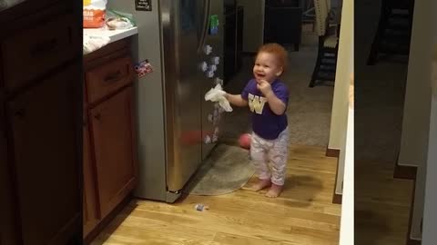 What Happens When Baby Open The Fridge Funny baby videos ( must watch)