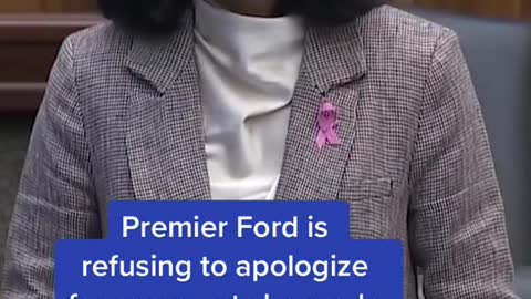 Premier Ford is refusing to apologize for comments he made about immigrants