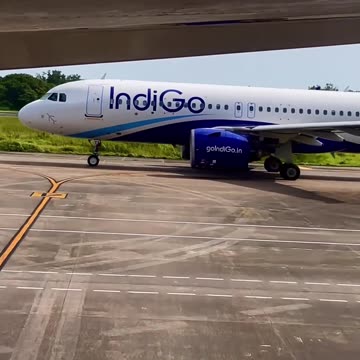 Indigo flight landing