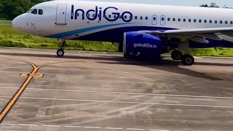 Indigo flight landing